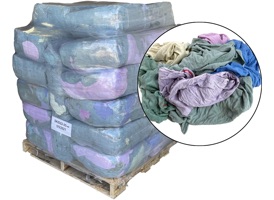 Recycled Colored Cotton Rags - 40 Anti-Slip 25lb Bags at RagLady.com