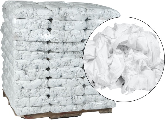New Premium White Cotton Rags 1lb - Spectrum Paint - Top Quality