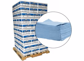Premium Lint Free Wipes Blue 12x13 #95011 - 70 Cases at RagLady.com