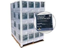 Polyester Lint Free Cleanroom Wipes 9x9 - 40 Cases at RagLady.com