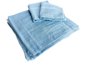 Terry Cloth Cleaning Rags Blue 12x12 at RagLady.com
