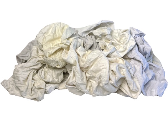 Monarch N2-W43-10BG T-Shirt Cleaning Rags - White - New - 10 lb Bag