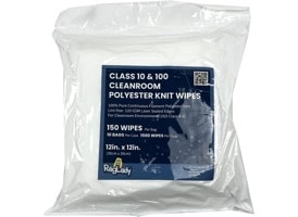 12 x 12 Polyester Lint Free Cleanroom Wipes