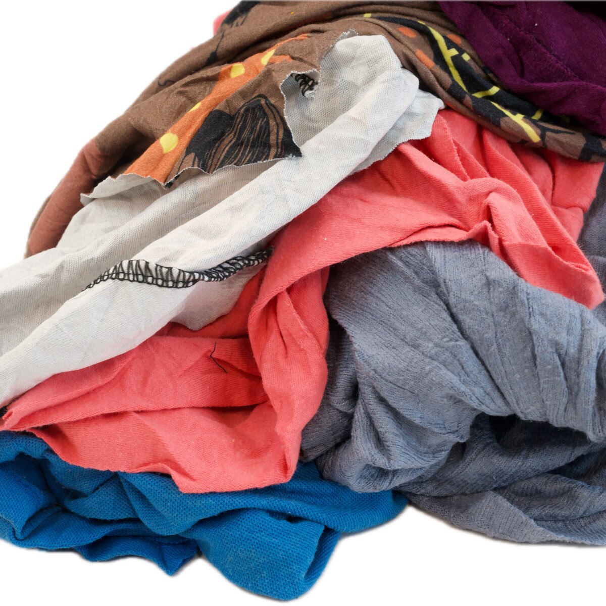 Colored T-Shirt Rags - 40-Bag Pallet | RagLady