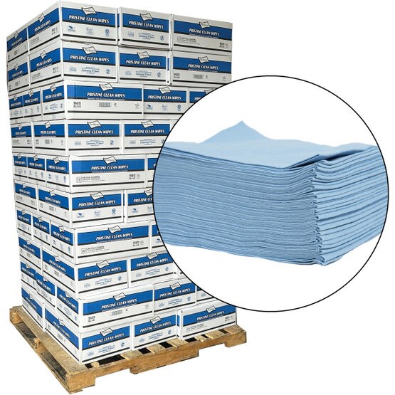Premium Lint Free Wipes Blue 12x13