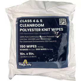 Polyester Lint Free Cleanroom Wipes