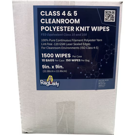 Polyester Lint Free Cleanroom Wipes