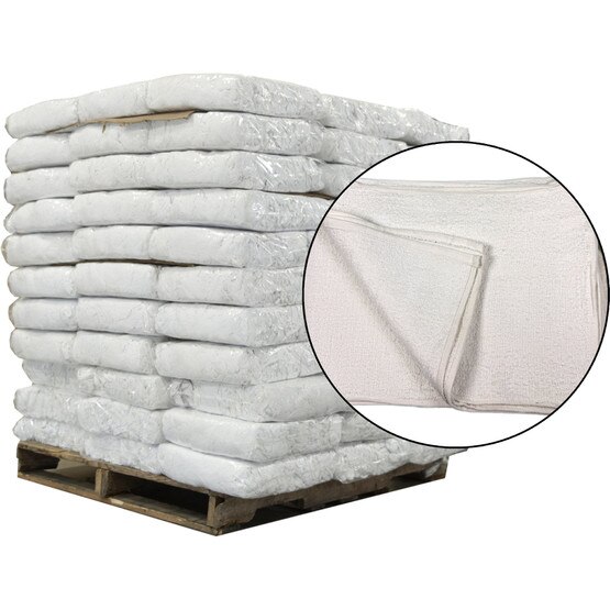 Cotton Terry Towel Rags 17x19 - 100 Bag Pallet | RagLady