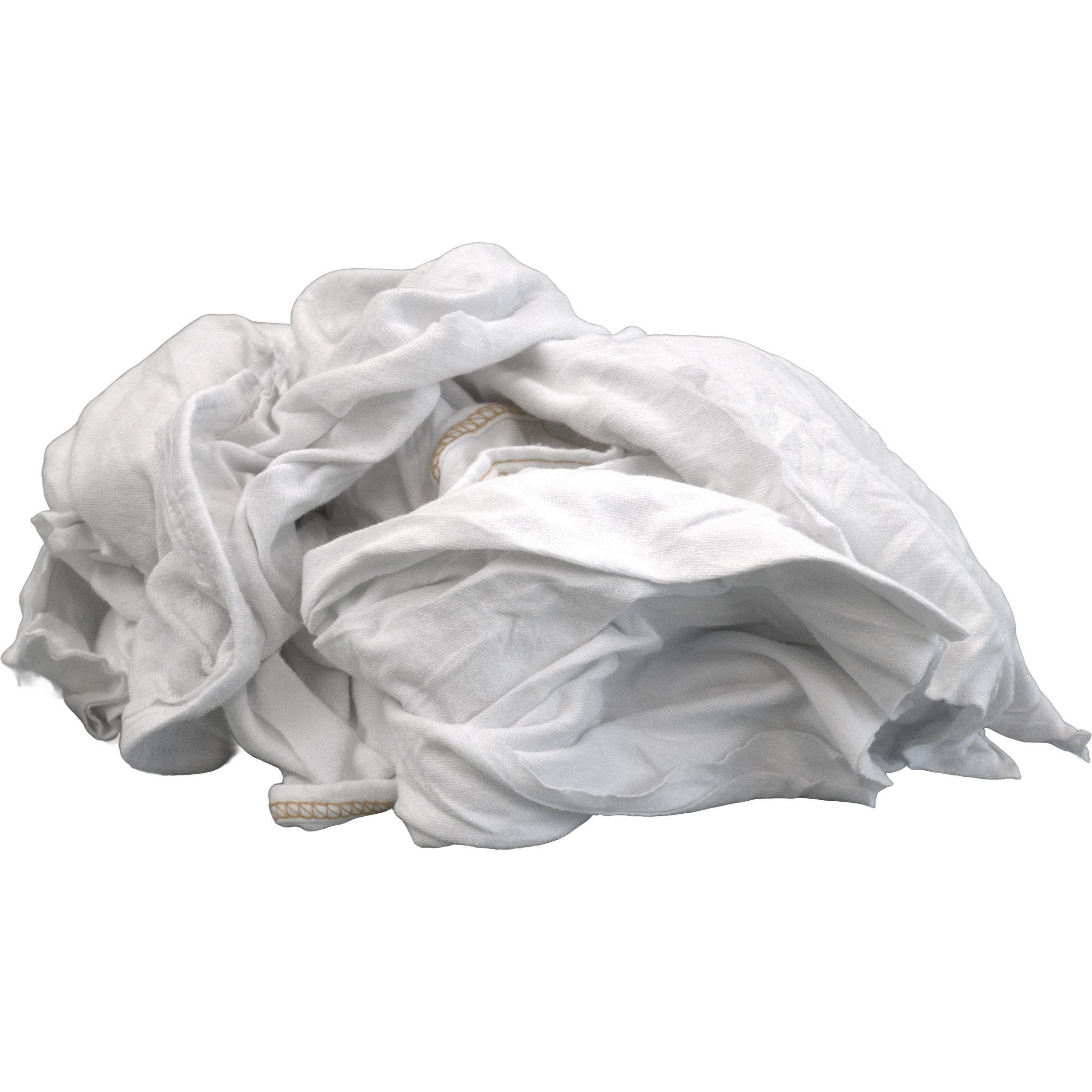 Recycled White Cotton Rags - 40lb Box | RagLady