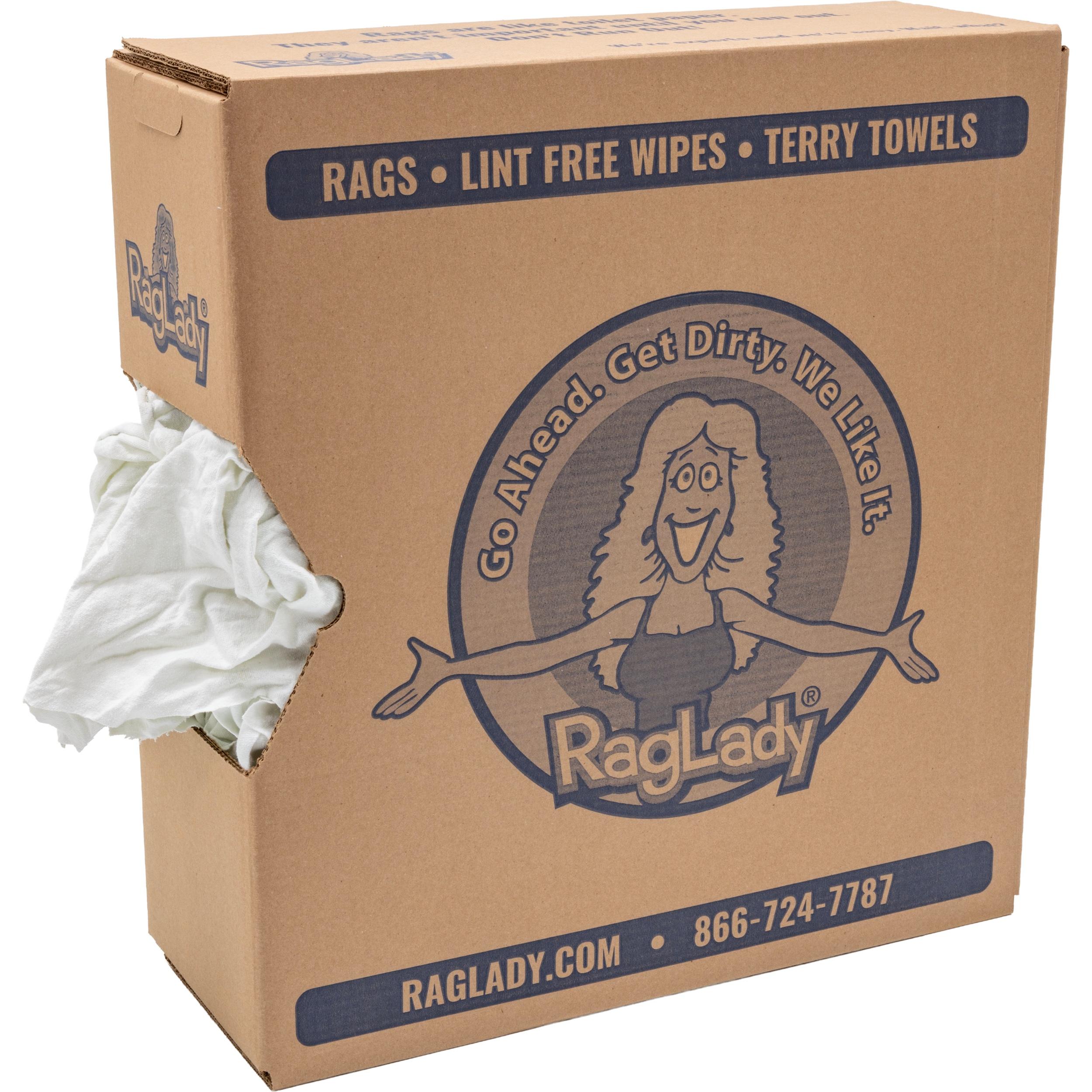 Recycled White Cotton Rags - Heavyweight | RagLady