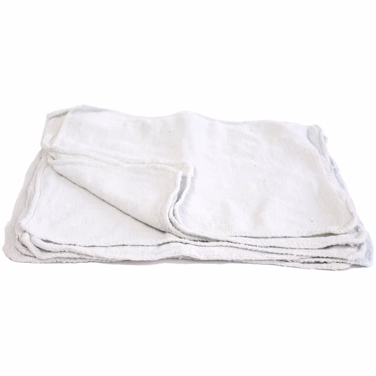 Shop Rags White Cotton Shop Rags Prewashed 14x14 - By the Case | RagLady