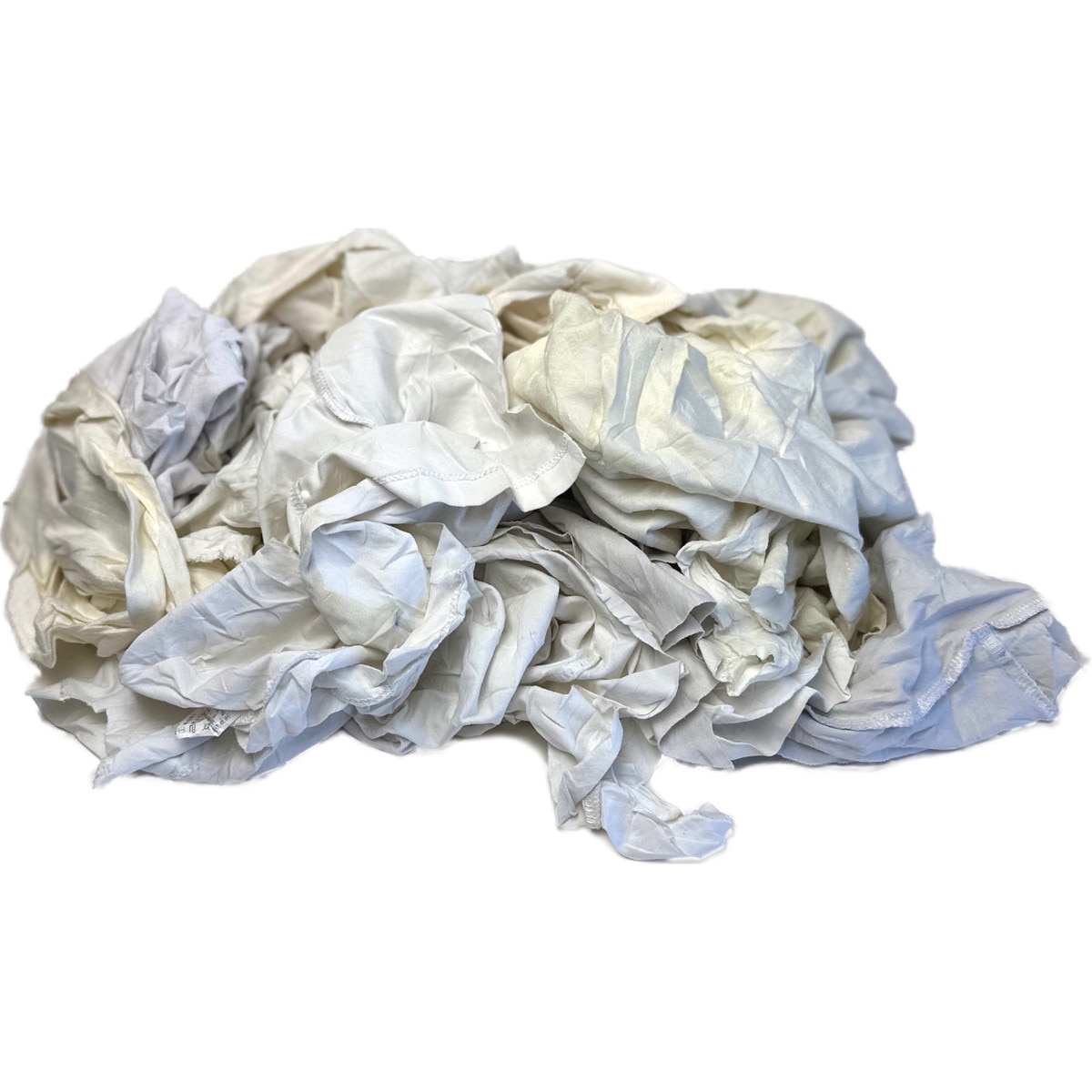 Plain Rag White T-Shirt Rags - 100-Bag Pallet | RagLady
